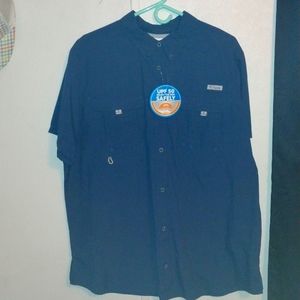 Columbia Women's Bahama II  Navy SS XXL